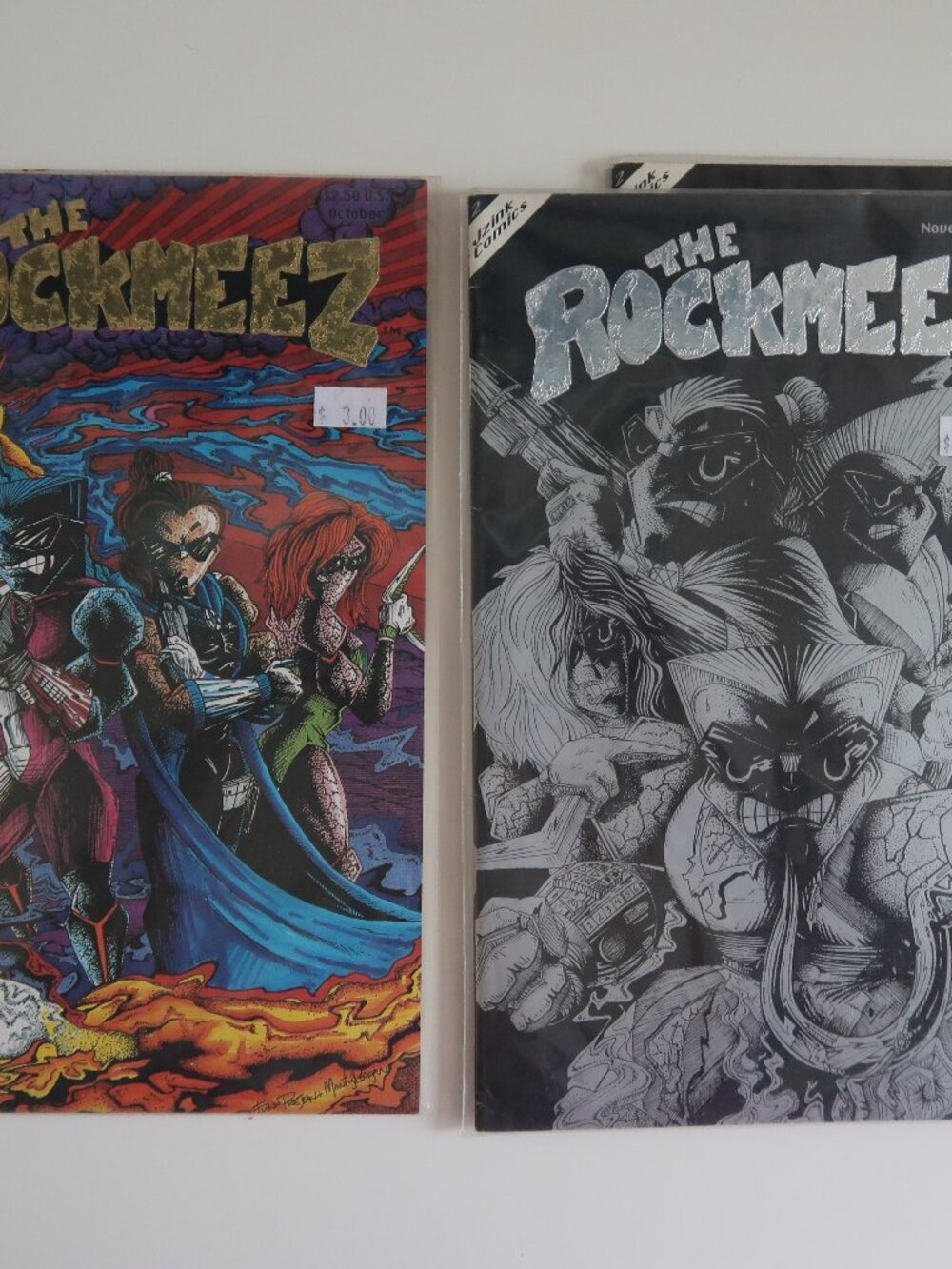 Jzink Comics 1992 The Rockmeez Comic Books #1 & #2